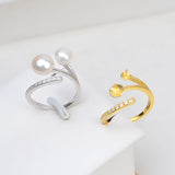 S925 Sterling silver Adjustable two pieces Ring holder