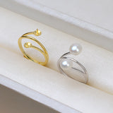 S925 Sterling silver Adjustable two pieces Ring holder