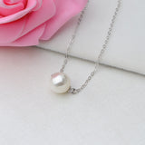 S925 Sterling silver floating necklace (Doesn't include pearl)