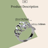 S925 sterling silver Korean female open ring female adjustable finger ring pearl 6-8mm ring holder