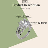 S925 Sterling silver Adjustable Blossom Ring holder