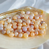 Rice shaped Loose pearl 8-9mm AAA 50 pics(Mix Color)(drilled or no drilled)