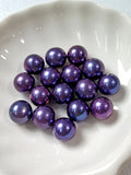 Enhanced Purple Edison Pearl AAA grade almost Round pearl(Not Clam)