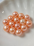 Natural Chinese Red/Orange Edison Pearl AAA grade almost Round pearl(Not Clam)