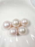 Natural White Edison pearl  AAA grade almost Round pearl(Not Clam)