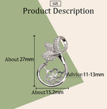 S925 sterling silver pendant female flower pendant personalized pendant 11-13mm pearl inlay empty holder