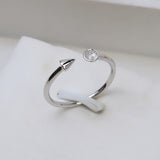 S925 Sterling silver Adjustable Demon tail Ring holder