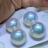 Freshwater Edison White Pearls 10-14mm 4A Grade Round Strong Light Flawless Like Australian White Pearls