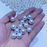 Freshwater Edison White Pearls 10-14mm 4A Grade Round Strong Light Flawless Like Australian White Pearls