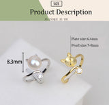 S925 Sterling silver Adjustable Kitty Ring holder