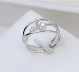 S925 Sterling silver Adjustable circles Ring holder