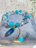 New Vacation Style Forest Crystal Strings,Handmade Women Stretchy Bracelet,Healing Crystal Bracelet,Gemstone Bracelet