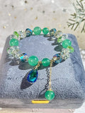 New Vacation Style Forest Crystal Strings,Handmade Women Stretchy Bracelet,Healing Crystal Bracelet,Gemstone Bracelet