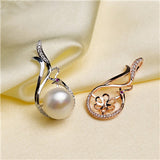 Water drop(type3) shaped Pendant Accessory Pearl Holder with chain (Doesn't include pearl)