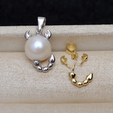 S925 Sterling silver scorpion Pendant Accessory Pearl Holder with chain (Doesn't include pearl)