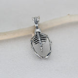 925 sterling silver Skeleton Cage Pendant (Without the Pearl)